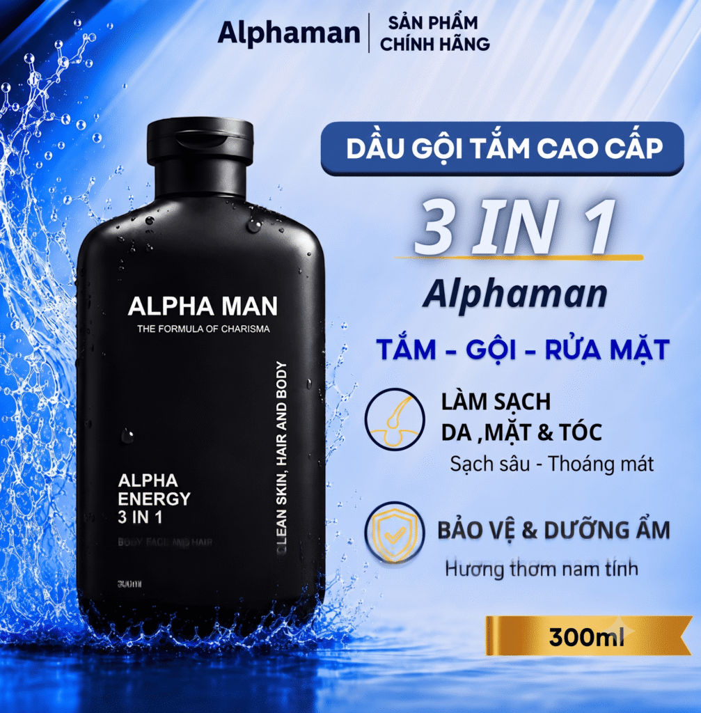 Dầu gội nam Alphaman cho nam giới