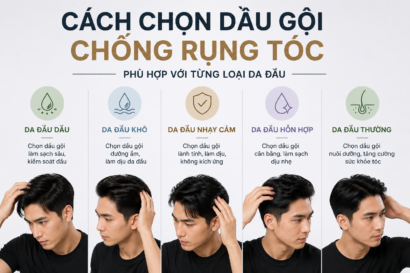 Cách chọn dầu gội chống rụng tóc phù hợp với từng loại da đầu