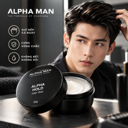 ALPHA MAN Hard Hold sáp – Sáp cho mái tóc nam Việt