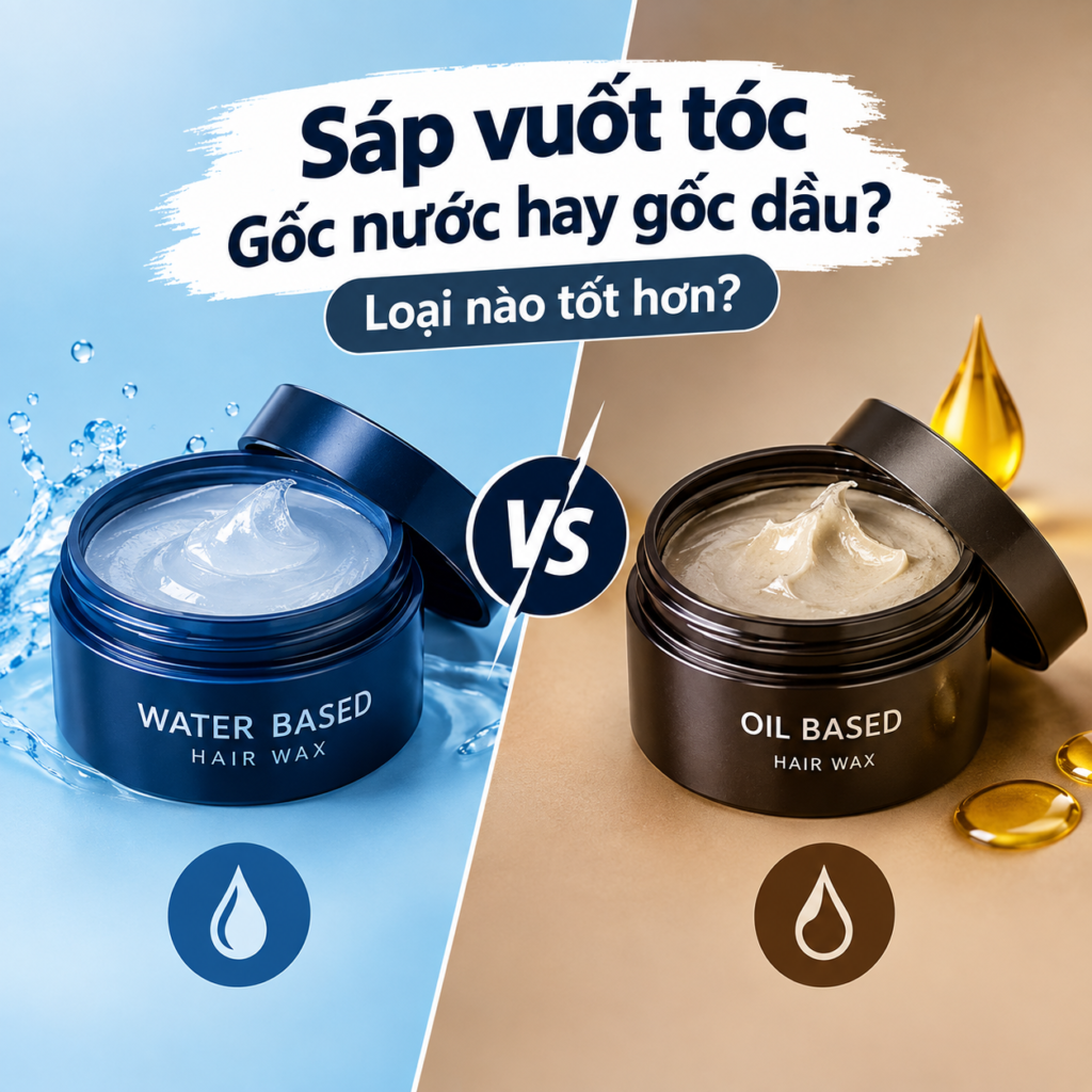 Sáp vuốt tóc gốc nước hay gốc dầu – loại nào tốt hơn?