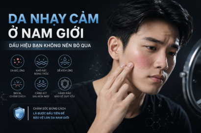 Da nhạy cảm ở nam giới — Dấu hiệu bạn không nên bỏ qua