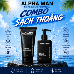 Combo sạch thoáng Alphaman Thư Giãn Toàn Thân