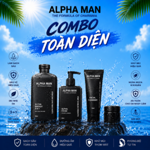 Combo toàn diện Alphaman sạch thơm mỗi ngày