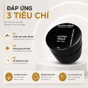 Gel vuốt tóc Alphaman giúp tạo kiểu tóc dễ dàng