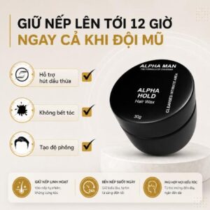Thành phần nổi bật của gel vuốt tóc nam ALPHA MAN