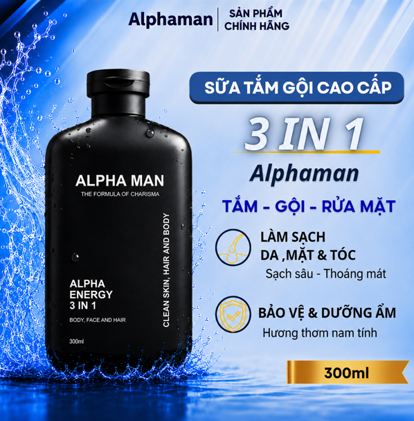 Sữa tắm Alphaman 3in1